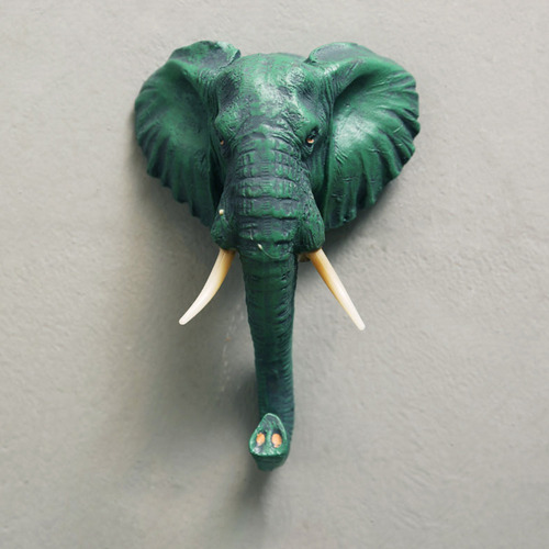 Gancho De Chave De Elefante Tridimensional, 2 Unidades