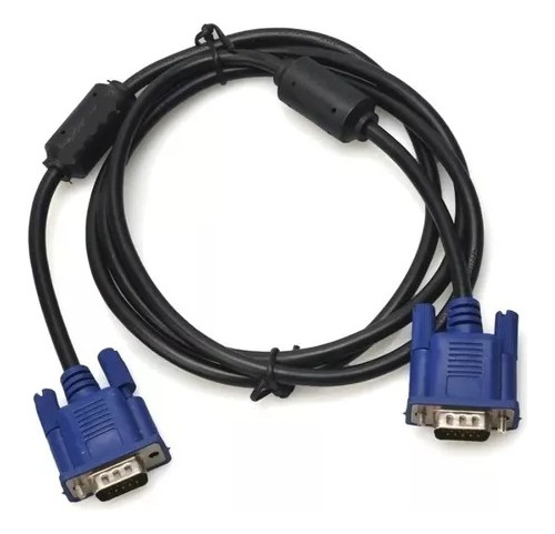 Cable Vga De 1.5 Metros Con Doble Filtro Para Monitor Nuevo