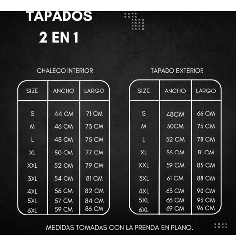 Camperon Tapado Chaleco 2en1 Abrigo Rompeviento Impermeable