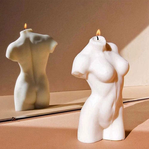 Molde De Silicona Para Velas Corporales De Varios Colores Pa