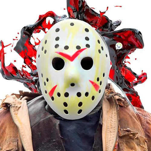Máscara Asesino Jason Halloween Hockey Disfraz H-038 