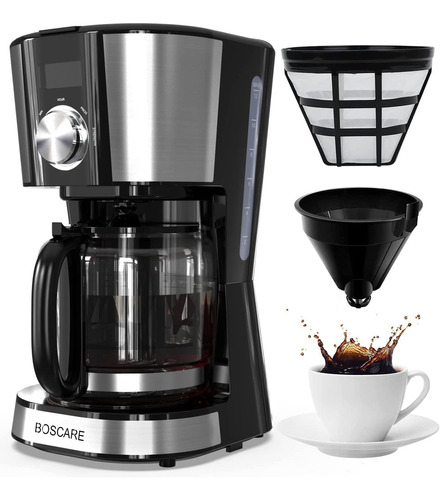 Boscare Cafetera De 12 Copa: Cafetera De Goteo Programable C