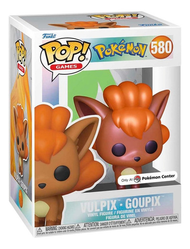 Funko Pop Pokemon Vulpix Pearlescent #580 Pokemon Center (Usado)
