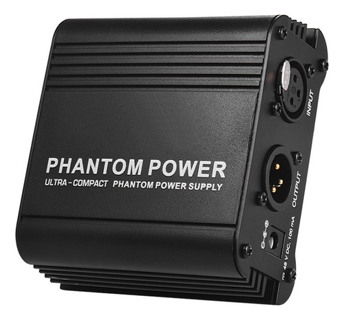 Microfone Ultracompacto +48v Phantom Fonte De Alimentação