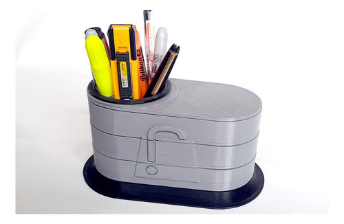 Organizador De Escritorio En 3d Para Clips + Lapiceros