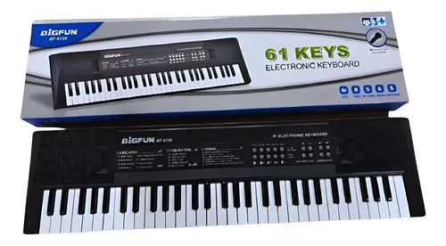 Teclado Eletrônico Órgão 61 Teclas Big Fun Com Microfone | Frete