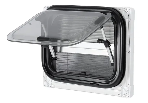 Ventana De Escape Para RV De 28x12 Pulgadas - Marco De Aluminio, Acrílico Doble Y Sellado Impermeable