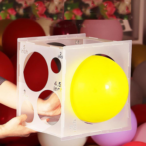 Caja Medidora De Globos, Cubo, Herramienta Duradera Para