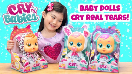 Imagen 2 de 10 de Muñeca Bebe Lloron Baby Cry Lagrimas Reales Imc Toys Sellada