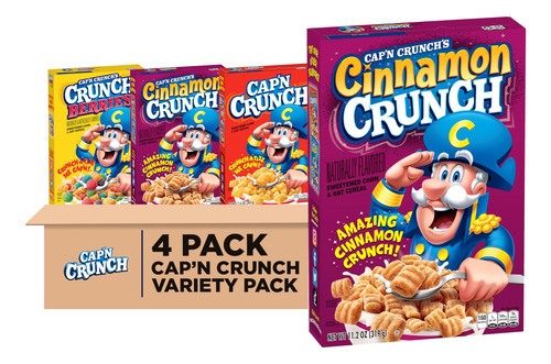 Cereales Cap N Crunch Mezcla Canela Y Bayas Paquete De 4