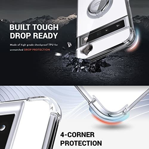 Silverback Para Pixel 6 Pro, Transparente, Con Soporte En Fo