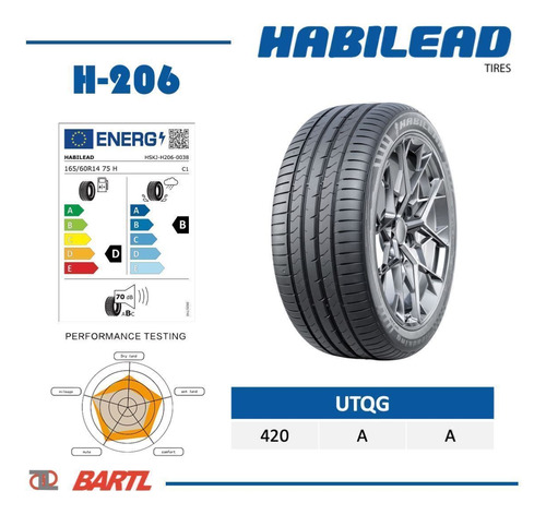 Cubierta 205/60/15 Habilead Practical Max H206 91 V