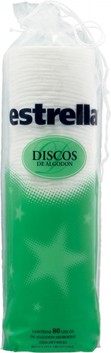 Imagen 1 de 1 de Discos De Algodón Estrella X 80 U