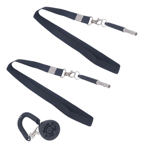 Silbato Stop Barking Para Perros, 2 Unidades, Negro, 3 Pulga