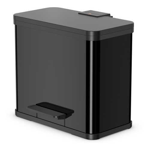 Imagen 1 de 3 de Cesto Cubo Residuos Hailo Öko Duo Plus L 26 Lts. Negro