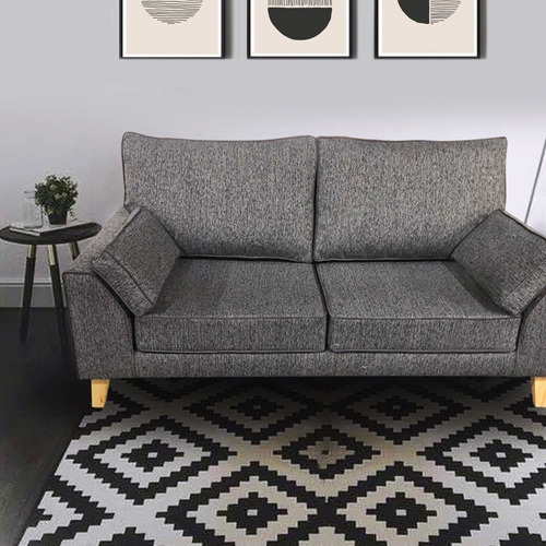 Sillon Grey 2 Cuerpos Chenille Premium Sofa Dadaa