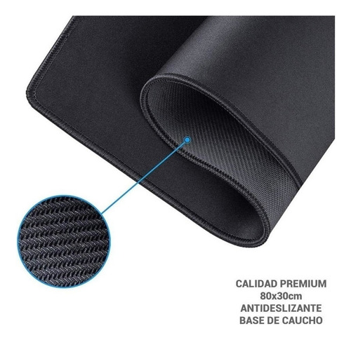 Mouse Pad Gamer 80x30cm Bordes Cosidos Antideslizante Pc