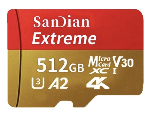 Tarjeta Memoria Micro Sd Sandian 512 Tb - A2 V30 4k 