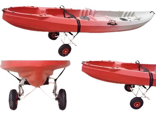 Capacidad De Carga 75kg Carro De Kayak Plegable Carrito De 2