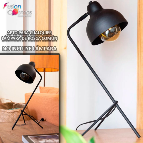 Velador Mesa Moderno Escritorio Vintage Industrial Led