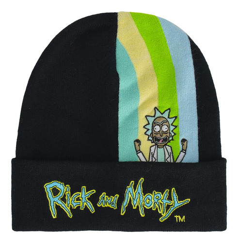 Rick And Morty - Gorro De Punto De Invierno A Rayas