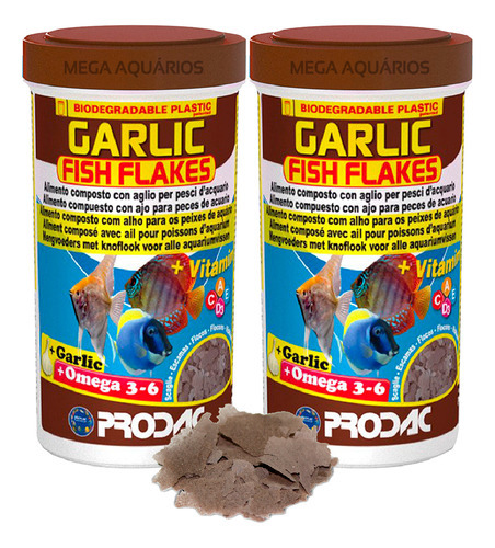 Suplemento Saúde Peixe Aquário Marinho Prodac Garlic 2x50g