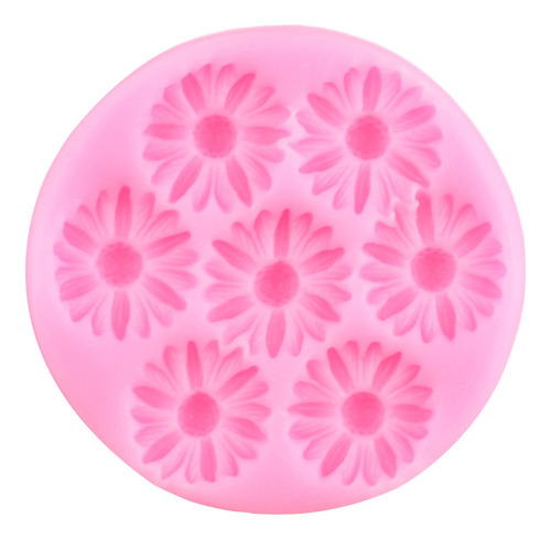 4pcs Molde De Silicona Margarita Fondant Pasta Resina