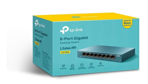 Switch Tp-link Tl-ls108g 8 Puertos 10/100/1000 Gigabit Metal