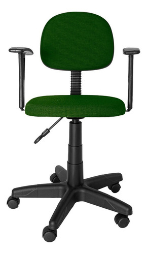 Cadeira Sec. Gir. Carenada C/ Braço Fixo T Reto J Serrano Cor Verde