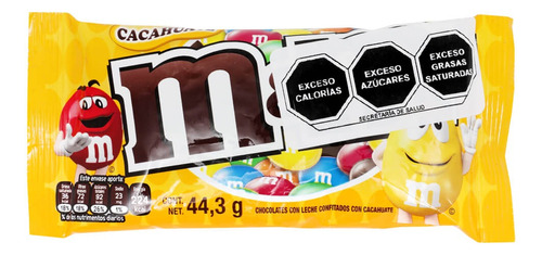 6 Pack Chocolate Con Leche Y Cacahuate M&m's 44.3