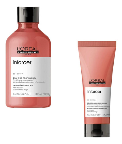Shampoo E Condicionador Loreal Inforcer - Cabelos Ressecados
