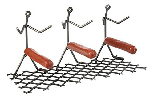 Hot Dog Roaster, Stainless Steel Three Man Stick Figure...