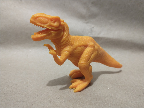 Dinosaurio Tiranosaurio Rex Plástico Color Naranja (Usado)