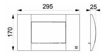 Imagen 4 de 10 de Tapa Tecla Para Deposito Simple Suma Ideal Cromo Brillante