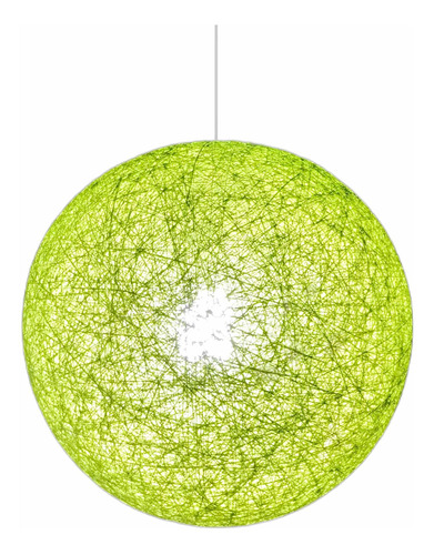 Lámpara Hilo Colgante Esfera Súper Promo Verde Manzana 35 Cm