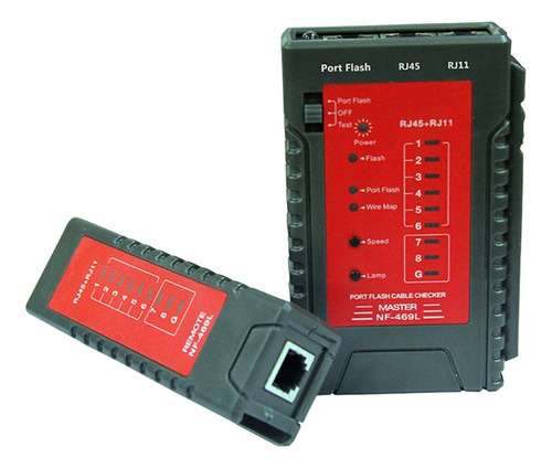 Imagen 8 de 9 de Nf-469 Tester De Cable De Red Rj45 Rj11 Tester Para Ethernet