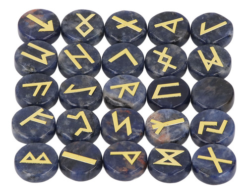 Juego De Piedras Rúnicas De Adivinación, 25 Piezas, Cristal,