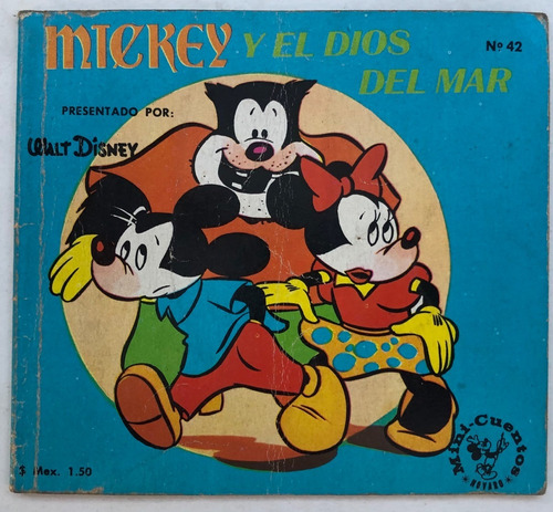 Mickey Y El Dios Del Mar Disney Mini Cuentos Novaro 1969