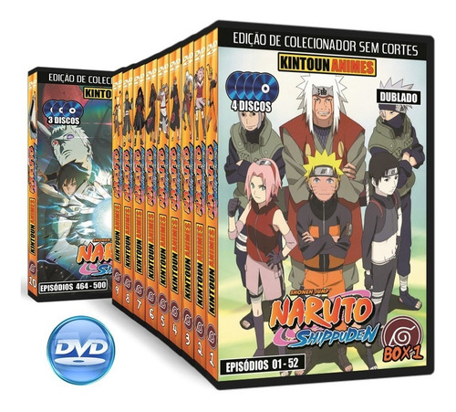 Naruto Shippuuden Completo Em Dvd + Todos Filmes + Ovas