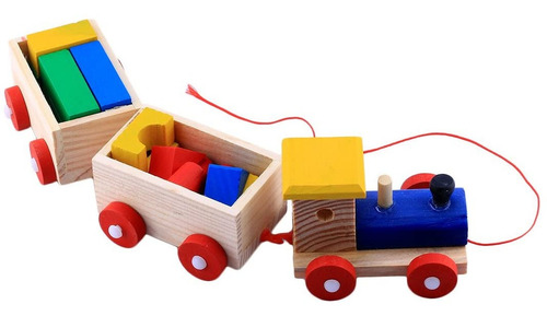 Tren Didactico Con Tacos (madera) Melissa & Doug ( Rv-12 )