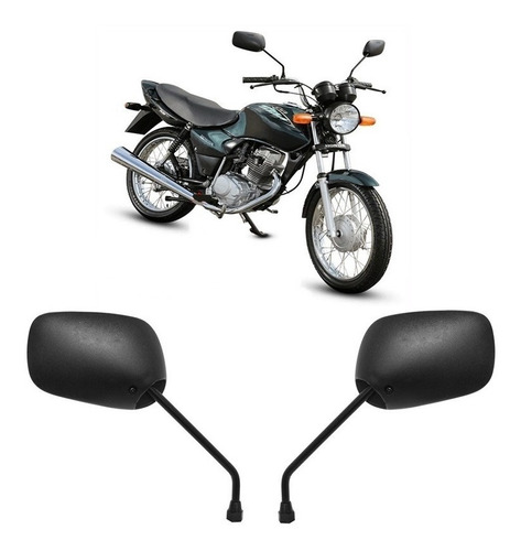 Espelho Retrovisor Par Moto Titan 125 2000 Modelo Original