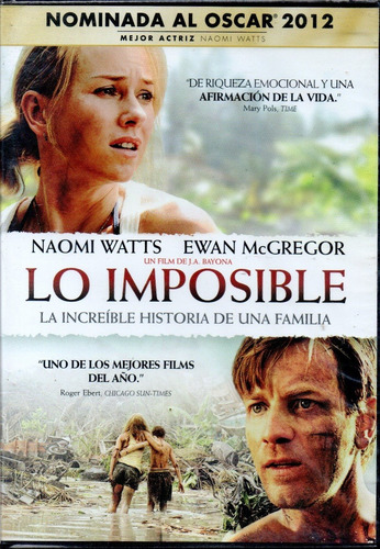 Lo Imposible - Dvd Cerrado