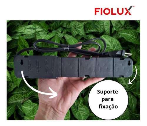 Filtro De Linha Protetor Bivolt 1metro 3tomadas Com Fusível
