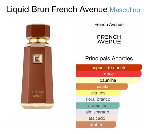 Perfume Masculino Liquid Brun French Avenue 100 Edp Ml | MercadoLivre