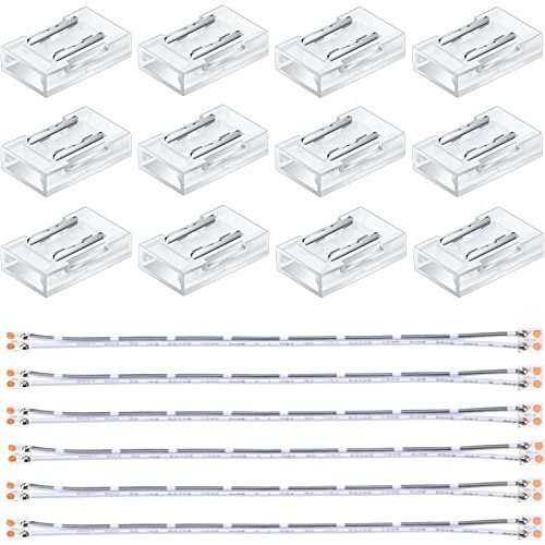 18 Conectores De Pin De 0.315 in, Conector De Tira De Luz Le