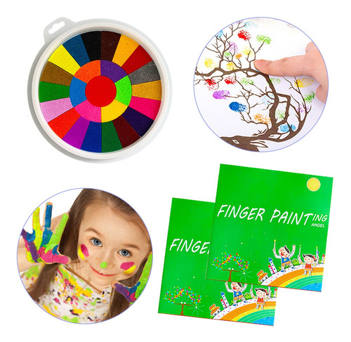 X Funny Finger Painting Kit Juguetes De Dibujo De Dedo 40 Pá