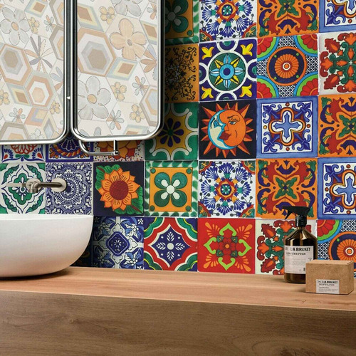 72 Piezas De Baldosas Autoadhesivas De Ladrillo En Mosaico,