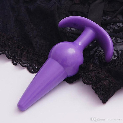 Plug Anal Kit Com 04 Itens Em Silicone Macio Com Alça