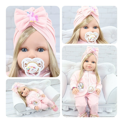 Imagem 1 de 4 de Bebê Reborn Boneca Real Acompanha Vários Itens