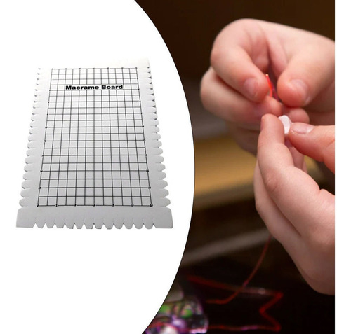 Q Tablero De Espuma De Macramé Grande Para 6,29x9,64x0,78